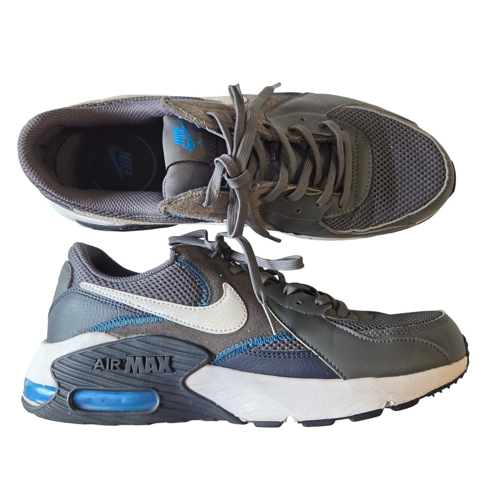Nike Air Max Excee Mens Grey White Blue Sneakers CD4165-019 Size 9